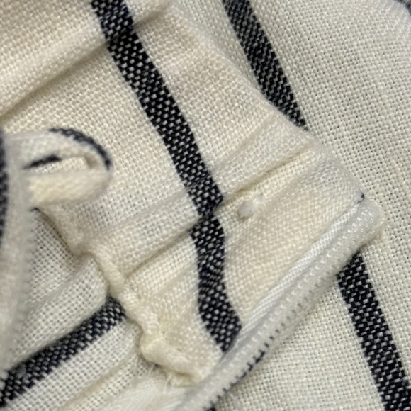 Chico’s Casual Workwear Vacation 100% Linen Travel Striped Wide-Leg Pants - Picture 13 of 13